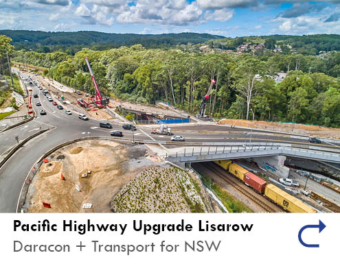 Pacific Highway Upgrade Lisarow feature link