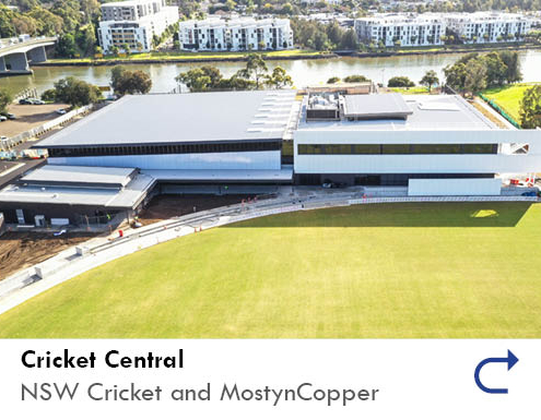 link to the Cricket Central project feature by the Australian National Construction Review.