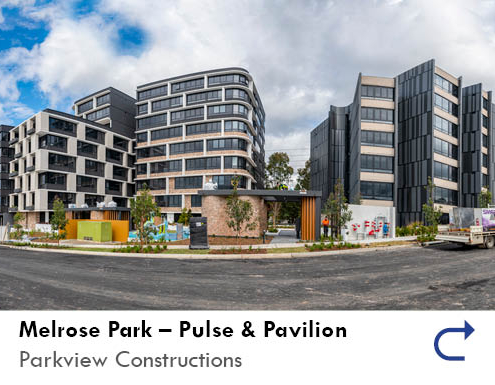 Link to the Melorse Park - Pulse and Pavilion project feature by the Australian National Construction Review.